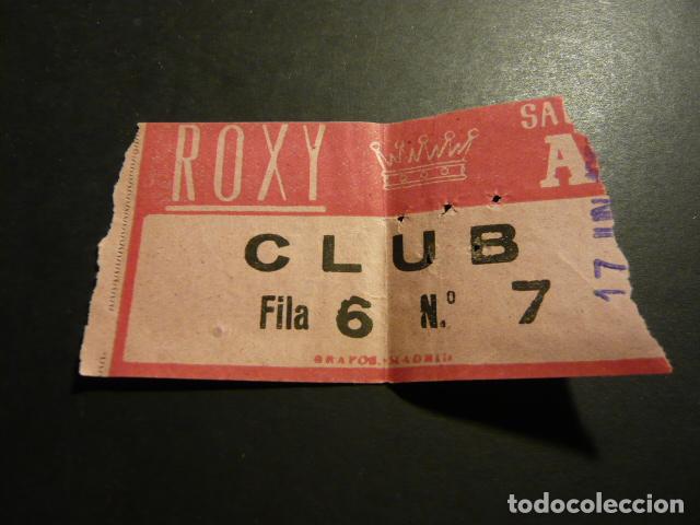 Cine: MADRID CINE ROXY ANTIGUA ENTRADA - Foto 1