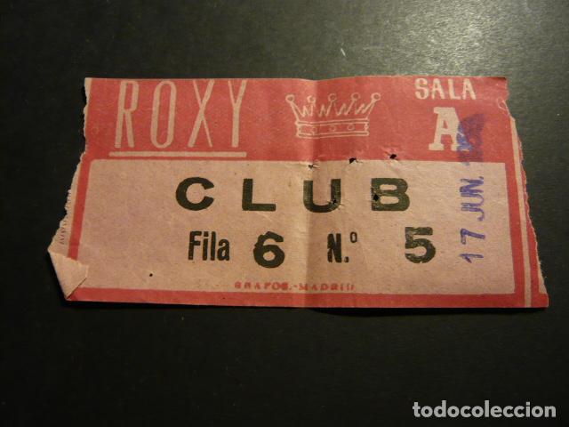 Cine: MADRID CINE ROXY ANTIGUA ENTRADA - Foto 1