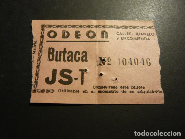 Cine: MADRID CINE ODEON ANTIGUA ENTRADA - Foto 1