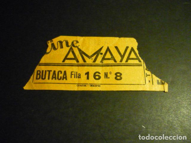 Cine: MADRID CINE AMAYA ANTIGUA ENTRADA - Foto 1