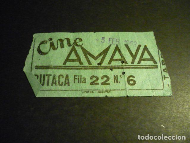 Cine: MADRID CINE AMAYA ANTIGUA ENTRADA - Foto 1