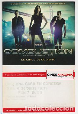 Cine: COMBUSTI&Oacute;N (Entrada Aragonia) - Foto 1