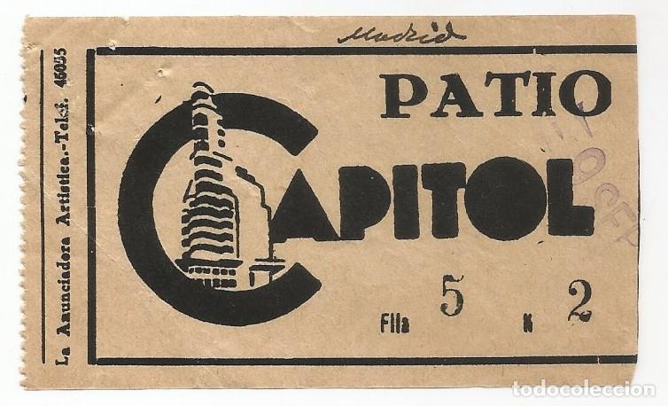 Cine: ENTRADA/TIQUET - CAPITOL, MADRID - Foto 1