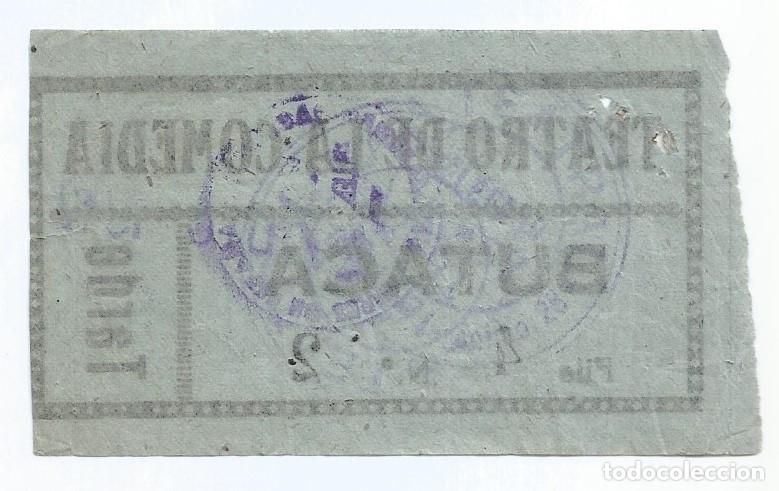 Cine: ENTRADA/TIQUET - TEATRO DE LA COMEDIA, 1942 - Foto 2