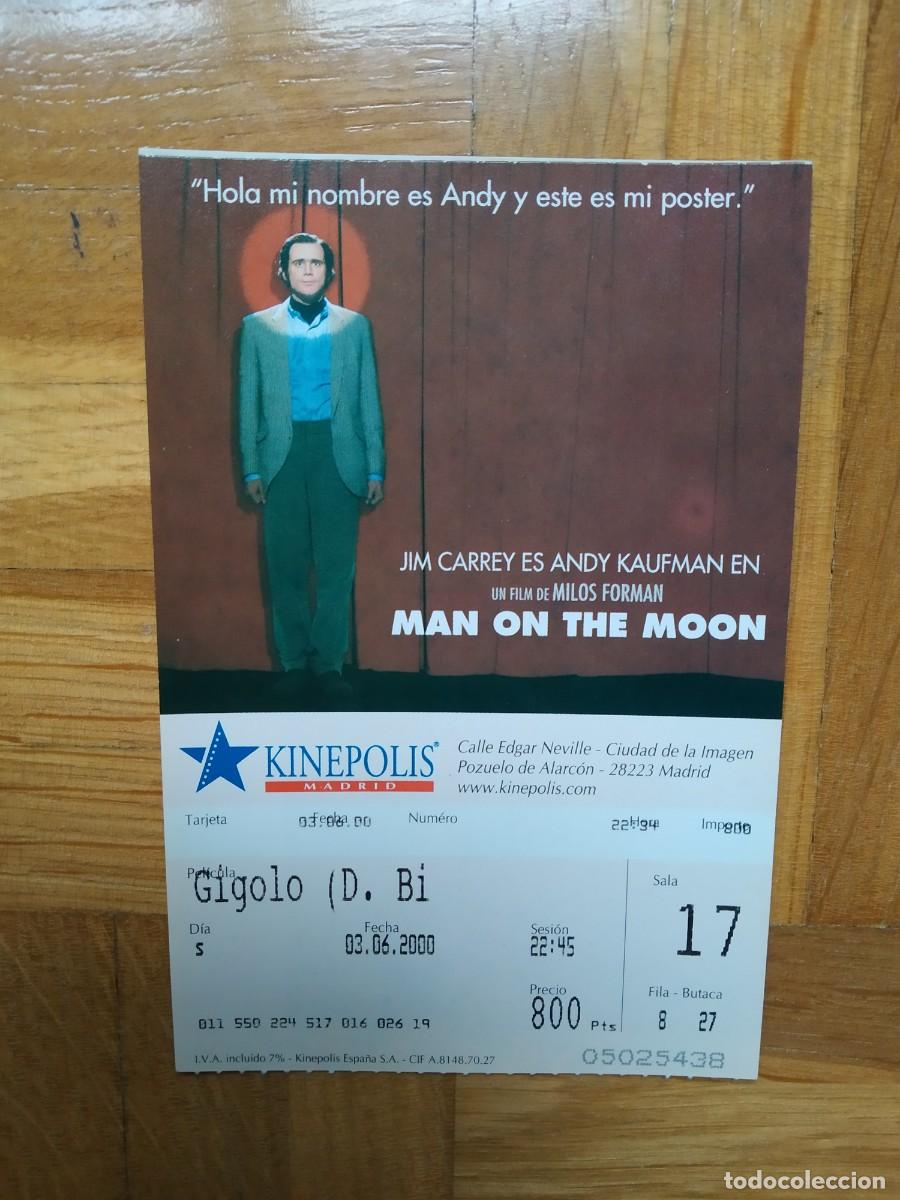Cinema: ENTRADA CINE KINEPOLIS MAN OF THE MOON JIM CARREY. GIGOLO VER FOTOS