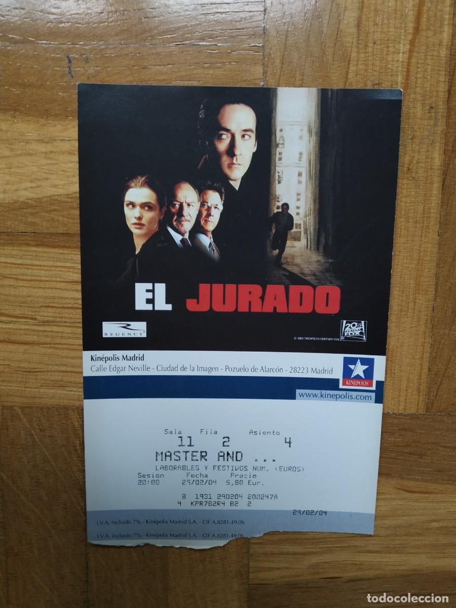 Cinema: ENTRADA CINE KINEPOLIS EL JURADO JOHN CUSACK GENE HACKMAN DUSTIN HOFFMAN