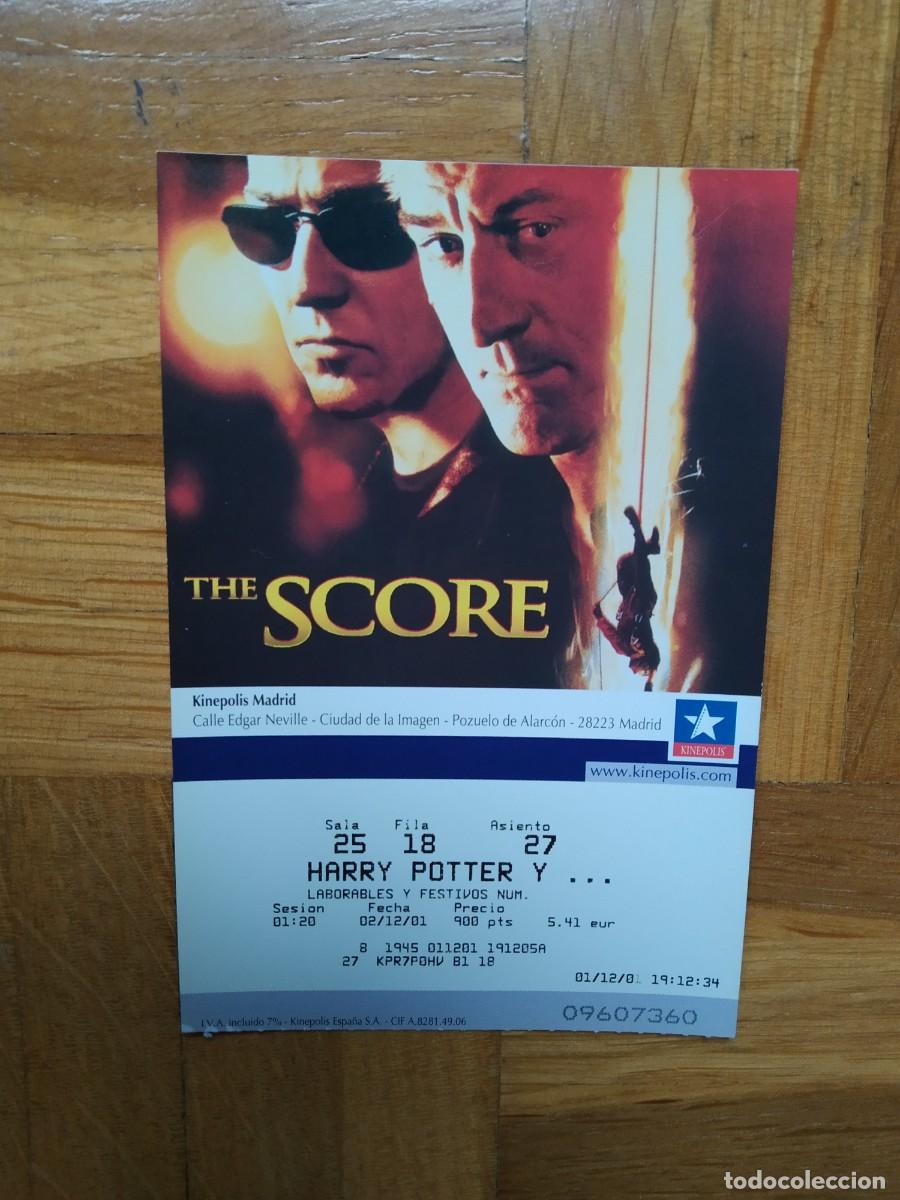 Cine: ENTRADA CINE KINEPOLIS THE SCORE ROBERT DE NIRO EDWARD NORTON HARRY POTTER VER FOTOS