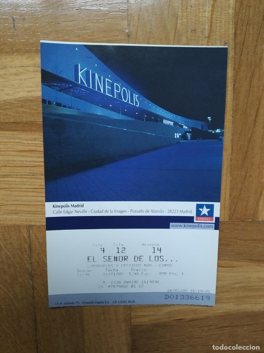 Cine: ENTRADA CINE KINEPOLIS EL SE&Ntilde;OR DE LOS ANILLOS VER FOTOS