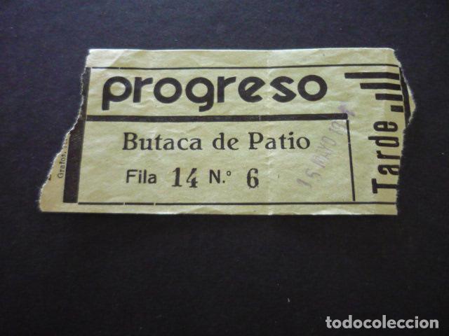 Cinema: ANTIGUA ENTRADA DE CINE MADRID CINE PROGRESO A&Ntilde;OS 30