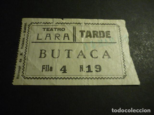 Cinema: ANTIGUA ENTRADA DE CINE A&Ntilde;OS 30 CINE TEATRO LARA MADRID