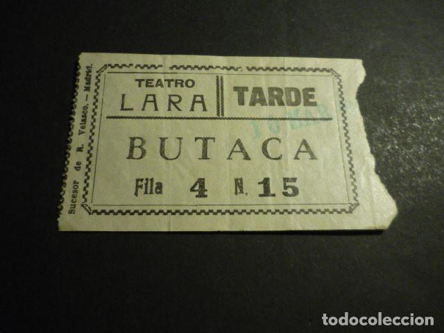 Cinema: ANTIGUA ENTRADA DE CINE A&Ntilde;OS 30 CINE TEATRO LARA MADRID