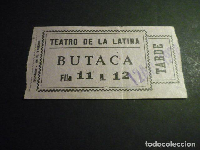 Cinema: ANTIGUA ENTRADA DE CINE A&Ntilde;OS 30 CINE TEATRO DE LA LATINA MADRID