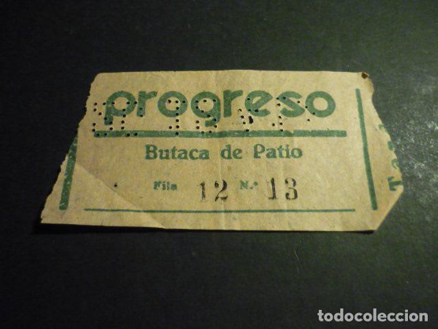 Cinema: ANTIGUA ENTRADA DE CINE A&Ntilde;OS 30 CINE PROGRESO MADRID