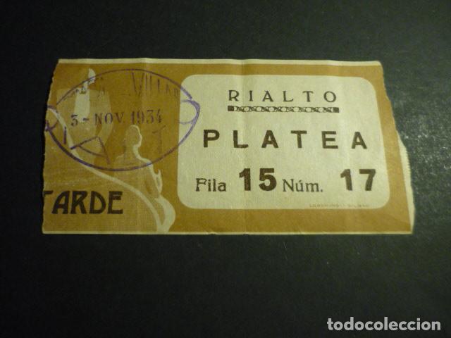 Cin&eacute;ma: ANTIGUA ENTRADA DE CINE A&Ntilde;OS 30 CINE RIALTO MADRID