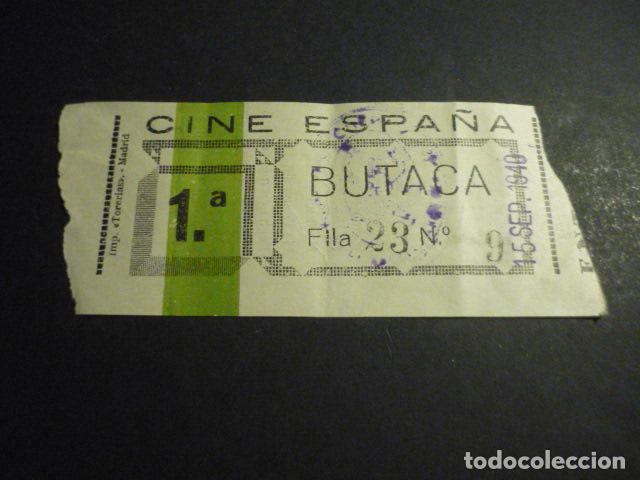 Cinema: ANTIGUA ENTRADA DE CINE A&Ntilde;OS 30 CINE ESPA&Ntilde;A MADRID
