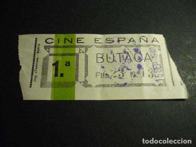 Cinema: ANTIGUA ENTRADA DE CINE A&Ntilde;OS 30 CINE ESPA&Ntilde;A MADRID