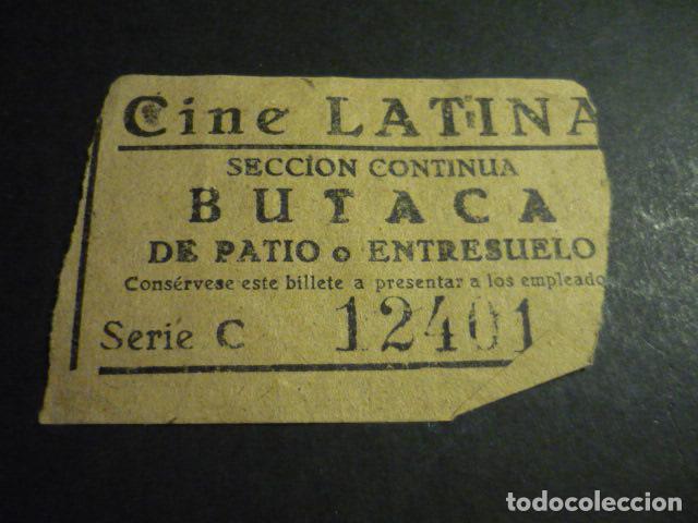Cinema: ANTIGUA ENTRADA DE CINE A&Ntilde;OS 30 CINE LATINA MADRID