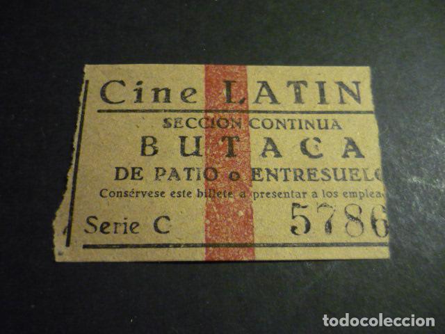 Cinema: ANTIGUA ENTRADA DE CINE A&Ntilde;OS 30 CINE LATINA MADRID