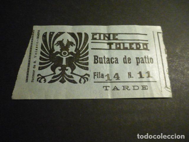 Cinema: ANTIGUA ENTRADA DE CINE A&Ntilde;OS 30 CINE TOLEDO MADRID