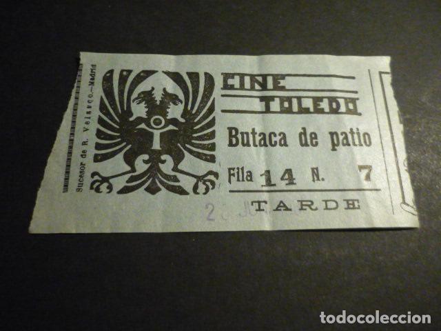 Cinema: ANTIGUA ENTRADA DE CINE A&Ntilde;OS 30 CINE TOLEDO MADRID