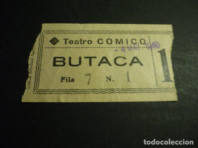 Cin&eacute;ma: ANTIGUA ENTRADA DE CINE A&Ntilde;OS 30 CINE TEATRO COMICO MADRID
