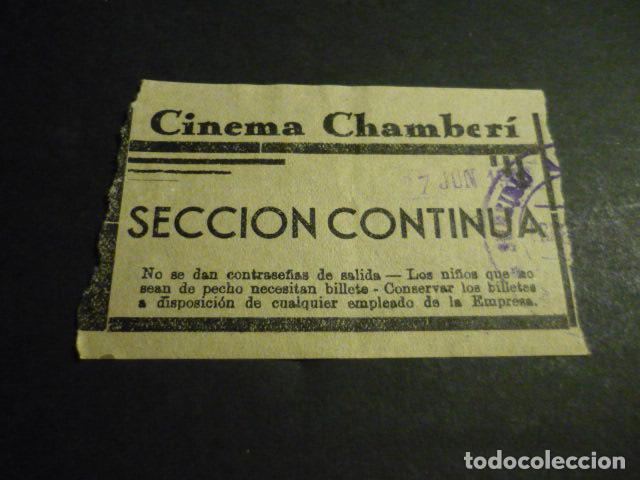 Cinema: ANTIGUA ENTRADA DE CINE A&Ntilde;OS 30 CINE CINEMA CHAMBERI MADRID