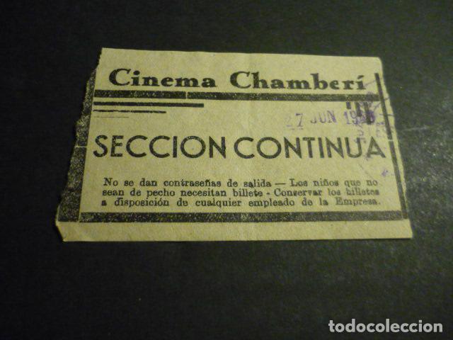 Cinema: ANTIGUA ENTRADA DE CINE A&Ntilde;OS 30 CINE CINEMA CHAMBERI MADRID