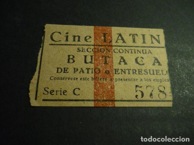 Cine: ANTIGUA ENTRADA DE CINE A&Ntilde;OS 30 CINE LATINA MADRID