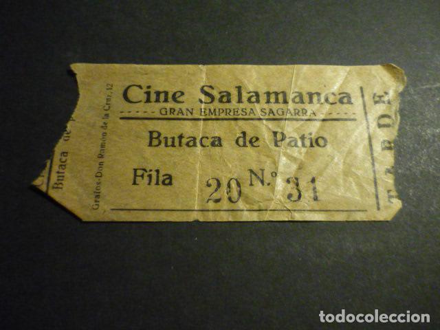 Cinema: ANTIGUA ENTRADA DE CINE A&Ntilde;OS 30 CINE SALAMANCA MADRID