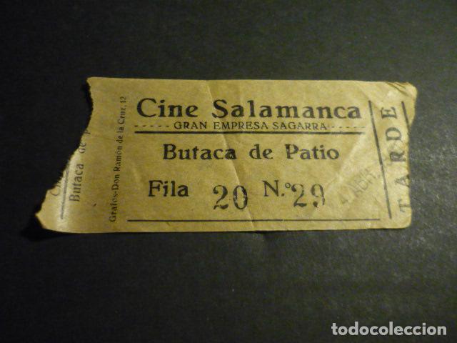 Cin&eacute;ma: ANTIGUA ENTRADA DE CINE A&Ntilde;OS 30 CINE SALAMANCA MADRID