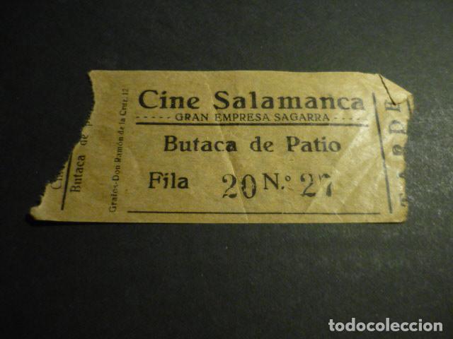 Cinema: ANTIGUA ENTRADA DE CINE A&Ntilde;OS 30 CINE SALAMANCA MADRID
