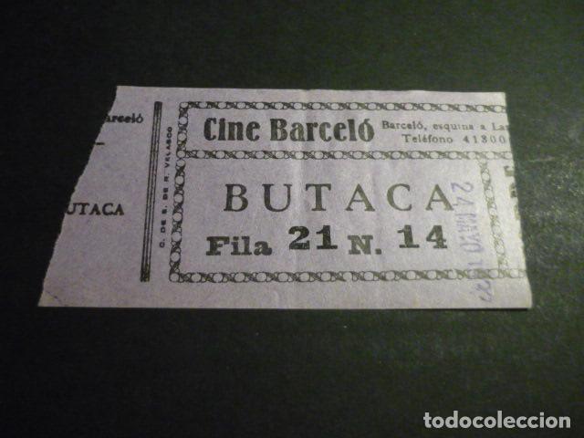 Cinema: ANTIGUA ENTRADA DE CINE A&Ntilde;OS 30 CINE BARCELO MADRID