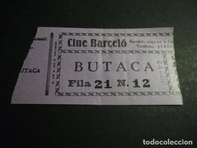 Cinema: ANTIGUA ENTRADA DE CINE A&Ntilde;OS 30 CINE BARCELO MADRID