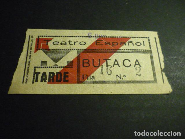 Kino: ANTIGUA ENTRADA DE CINE A&Ntilde;OS 30 CINE TEATRO ESPA&Ntilde;OL MADRID