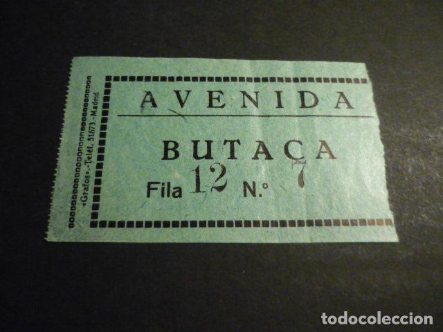 Cinema: ANTIGUA ENTRADA DE CINE A&Ntilde;OS 30 CINE AVENIDA MADRID