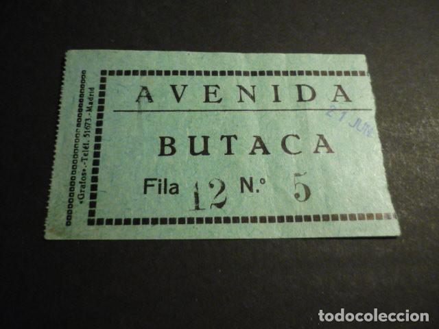 Cinema: ANTIGUA ENTRADA DE CINE A&Ntilde;OS 30 CINE AVENIDA MADRID