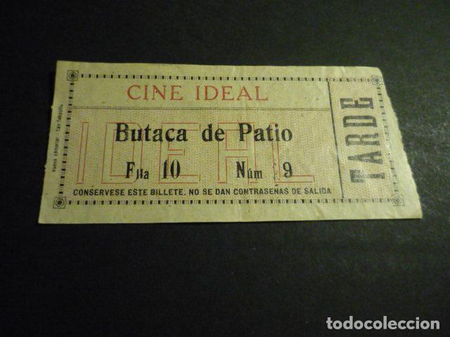 Cinema: ANTIGUA ENTRADA DE CINE A&Ntilde;OS 30 CINE IDEAL MADRID
