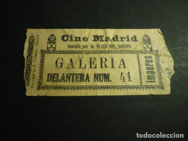 Cin&eacute;ma: ANTIGUA ENTRADA DE CINE A&Ntilde;OS 30 CINE MADRID MADRID