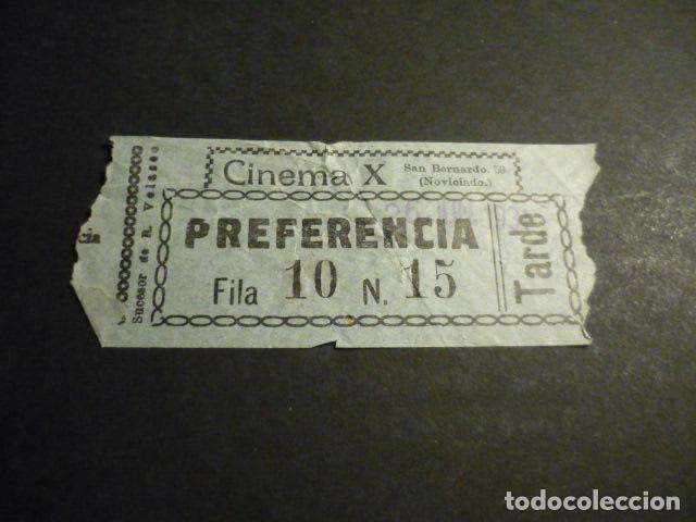 Cinema: ANTIGUA ENTRADA DE CINE A&Ntilde;OS 30 CINEMA X MADRID