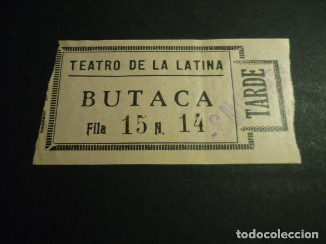 Cinema: ANTIGUA ENTRADA DE CINE A&Ntilde;OS 30 CINE TEATRO DE LA LATINA MADRID