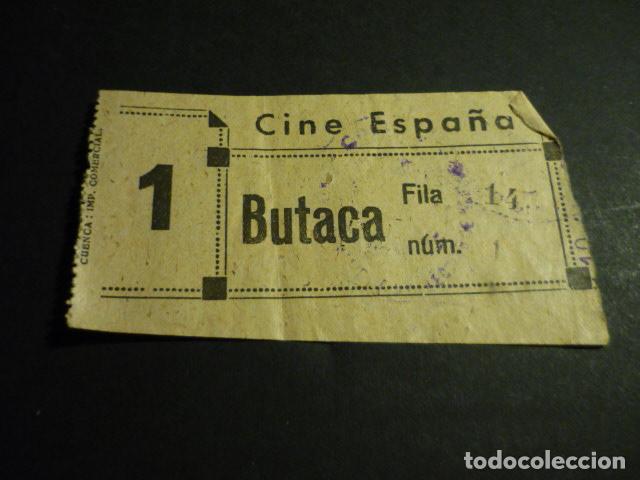 Cinema: ANTIGUA ENTRADA DE CINE A&Ntilde;OS 30 CINE ESPA&Ntilde;A CUENCA