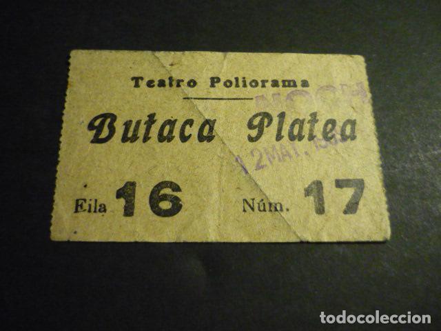 Cinema: ANTIGUA ENTRADA DE CINE A&Ntilde;OS 30 TEATRO POLIORAMA MADRID