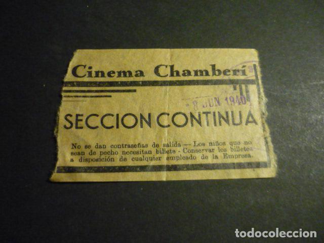 Kino: ANTIGUA ENTRADA DE CINE A&Ntilde;OS 30 CINEMA CHAMBERI MADRID