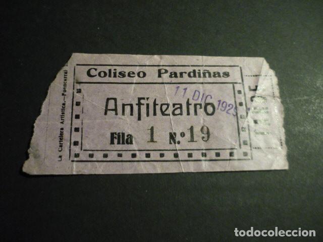 Kino: ANTIGUA ENTRADA DE CINE A&Ntilde;OS 30 CINE COLISEO PARDI&Ntilde;AS MADRID