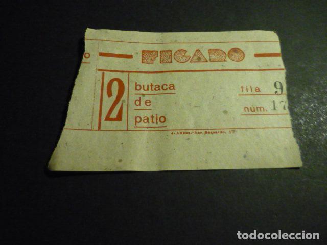Kino: ANTIGUA ENTRADA DE CINE A&Ntilde;OS 30 CINE FIGARO MADRID