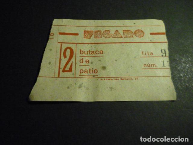 Kino: ANTIGUA ENTRADA DE CINE A&Ntilde;OS 30 CINE FIGARO MADRID
