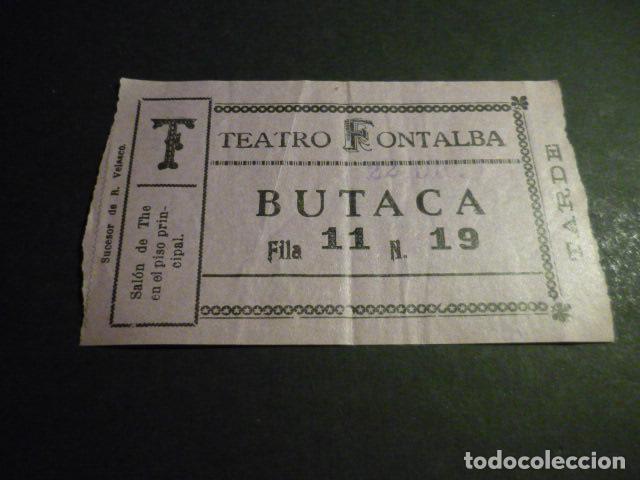 Kino: ANTIGUA ENTRADA DE CINE A&Ntilde;OS 30 CINE TEATRO FONTALBA MADRID