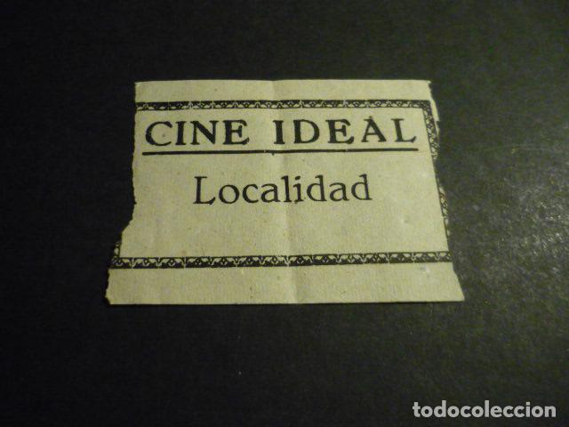 Cinema: ANTIGUA ENTRADA DE CINE A&Ntilde;OS 30 CINE IDEAL MADRID