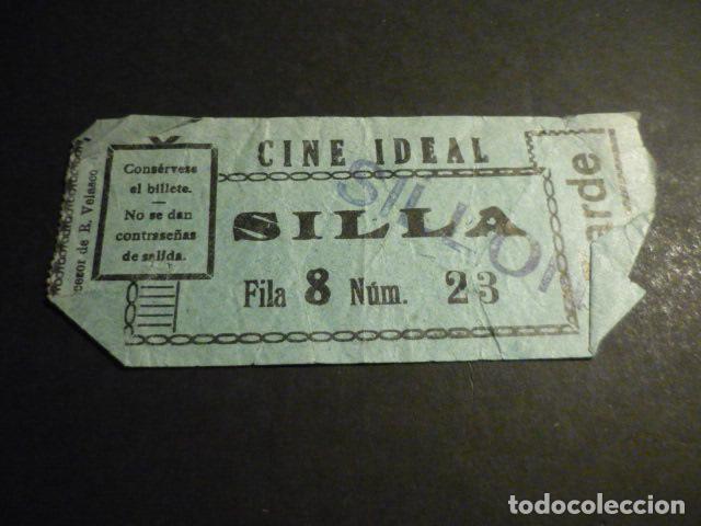 Kino: ANTIGUA ENTRADA DE CINE A&Ntilde;OS 30 CINE IDEAL MADRID
