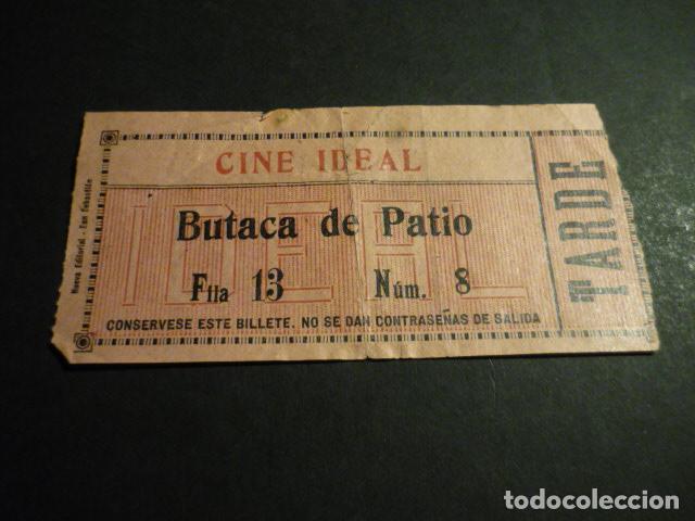 Kino: ANTIGUA ENTRADA DE CINE A&Ntilde;OS 30 CINE IDEAL MADRID